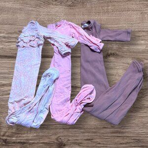 Baby Girls Clothing Lot of 3 Knotted Gowns 0-3 Months Mebie